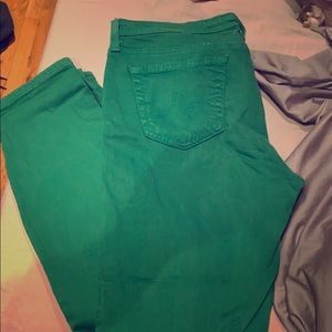 AG green jeans